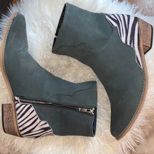 Zebra Print Boots ~ Booties