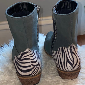 Zebra Print Boots ~ Booties