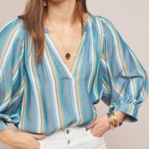 Maeve by Anthropologie Byron Striped Top