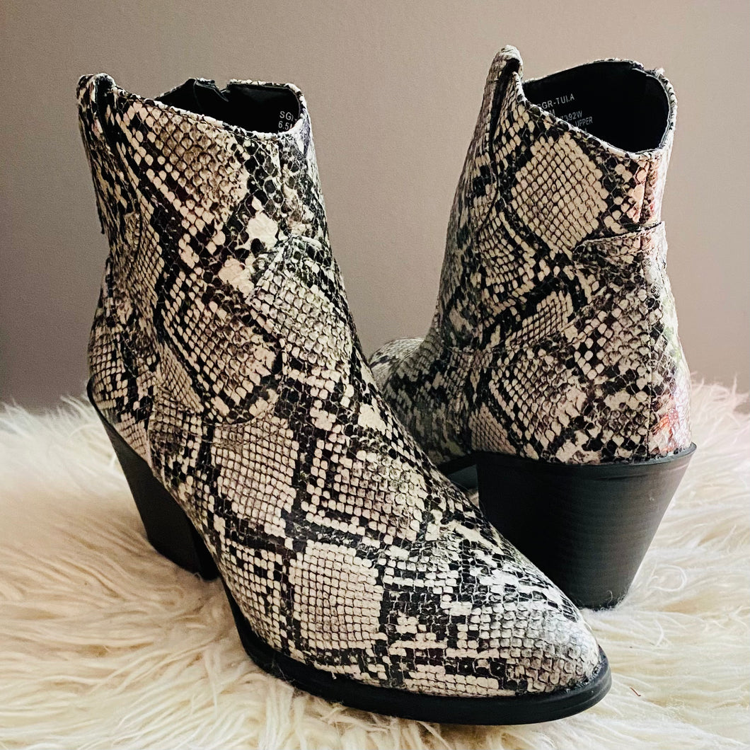 Sugar Snakeskin Boots