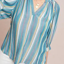 Load image into Gallery viewer, Maeve by Anthropologie Byron Striped Top
