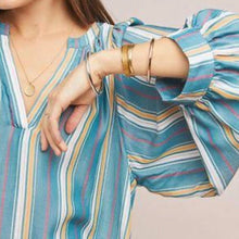 Load image into Gallery viewer, Maeve by Anthropologie Byron Striped Top
