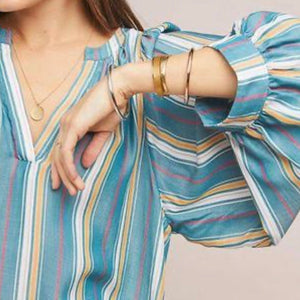 Maeve by Anthropologie Byron Striped Top