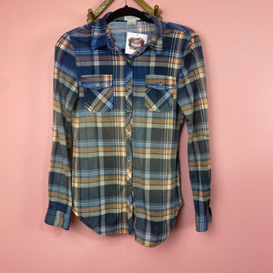 Hand Bleach Dyed Flannel Shirt