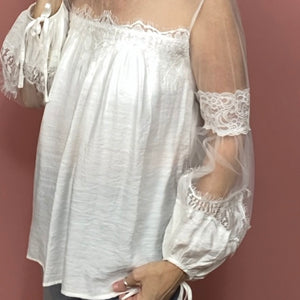 Let's Play Peek-a-Boo Sheer Mesh Top