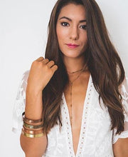 Load image into Gallery viewer, Zara Multicolor Filigree Layered Cuff
