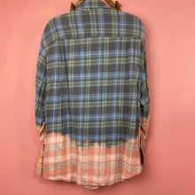 Load image into Gallery viewer, Hand Bleach Dyed Flannel Shirt

