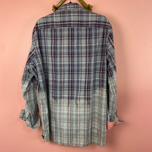 Load image into Gallery viewer, Hand Bleach Dyed Plaid Shirt
