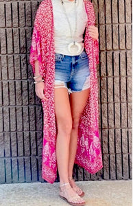 Pretty Little Pink Floral Kimono