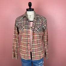 Load image into Gallery viewer, Hand Bleach Dyed Plaid Shirt
