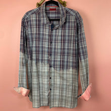 Load image into Gallery viewer, Hand Bleach Dyed Plaid Shirt
