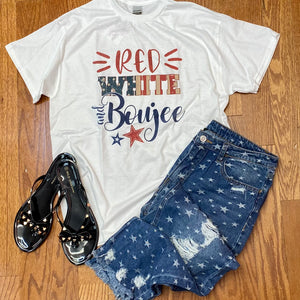 Red White Boujee Graphic Tee
