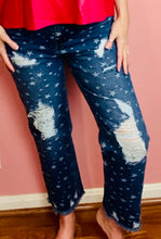 Load image into Gallery viewer, Stars in the Night Distressed Jeans
