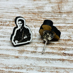 Elvis '68 Comeback Wood Etched Studs