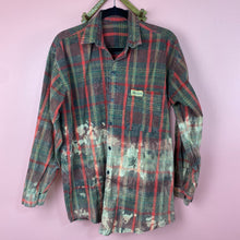 Load image into Gallery viewer, Hand Bleach Dyed Plaid Shirt
