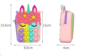 Kids Unicorn Pop It Crossbody