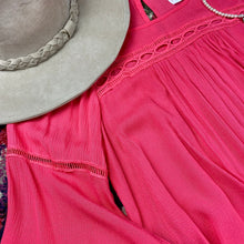 Load image into Gallery viewer, Three Pink Hearts Bell Sleeve Top
