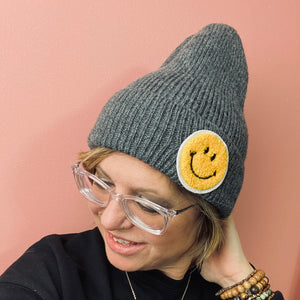 All Smiles Beanie ~ Dark Gray