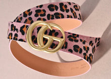 Load image into Gallery viewer, Wildly Pretty Pink Leopard Belt
