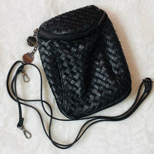 Load image into Gallery viewer, Perfectly Woven Phone Crossbody~Black
