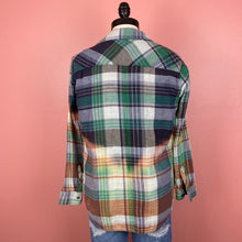 Load image into Gallery viewer, Hand Bleach Dyed Flannel Shirt - Women’s Small
