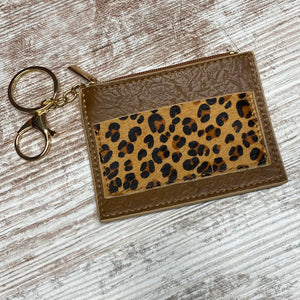 Genuine Leather Keychain Wallet