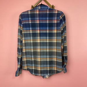 Hand Bleach Dyed Flannel Shirt