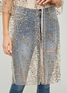 Glitter Sequin Kimono